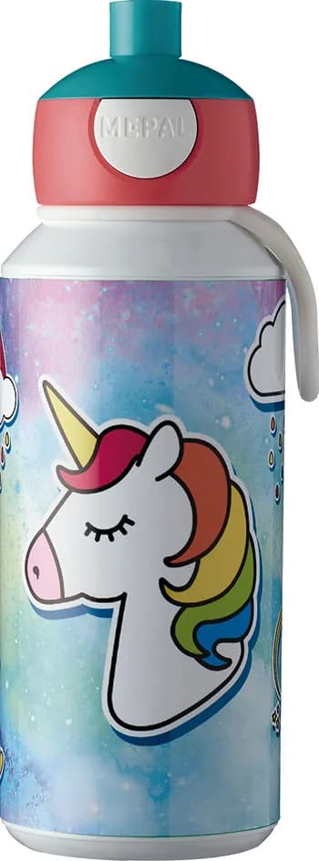 Botella pop up campus unicornio