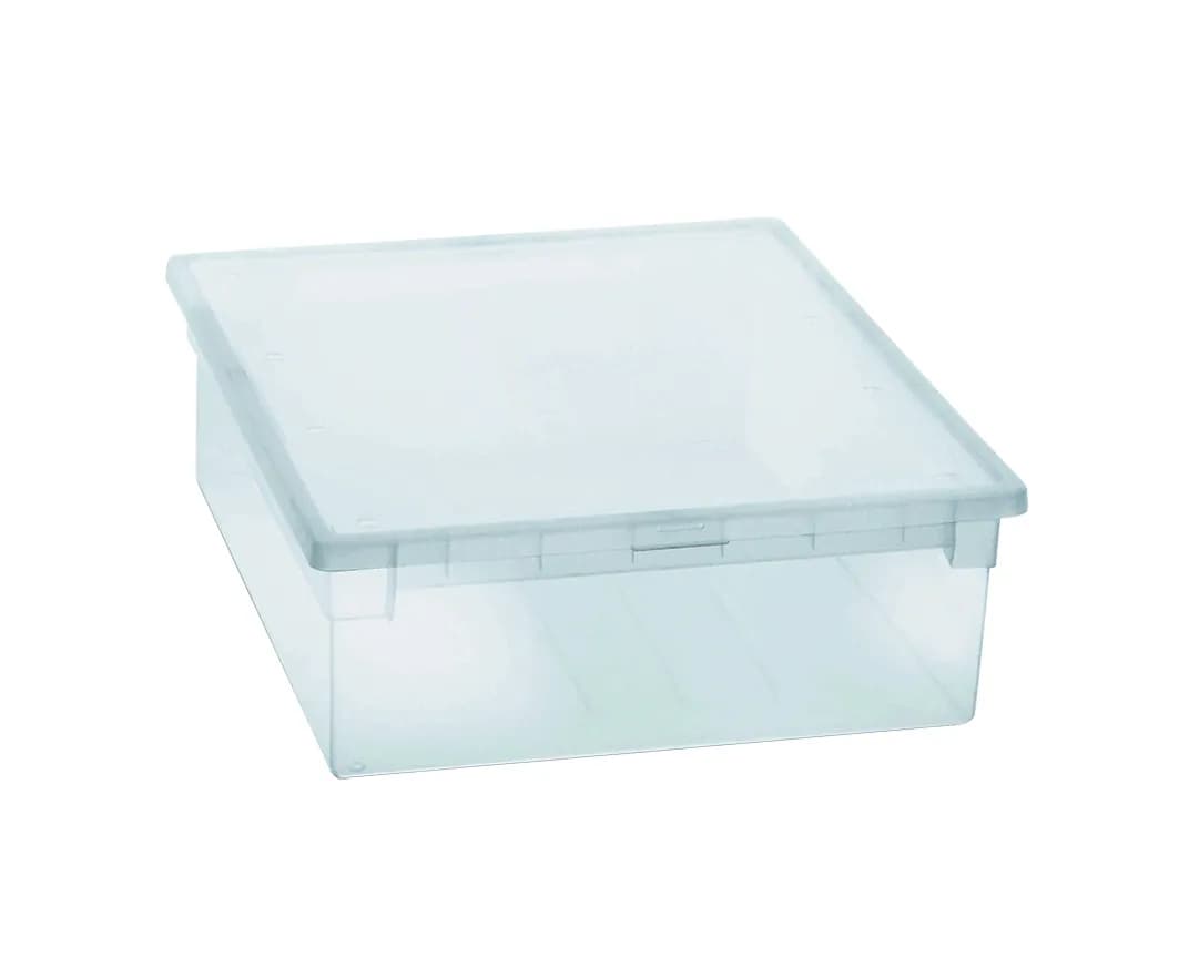 Caja multiusos light box transparente