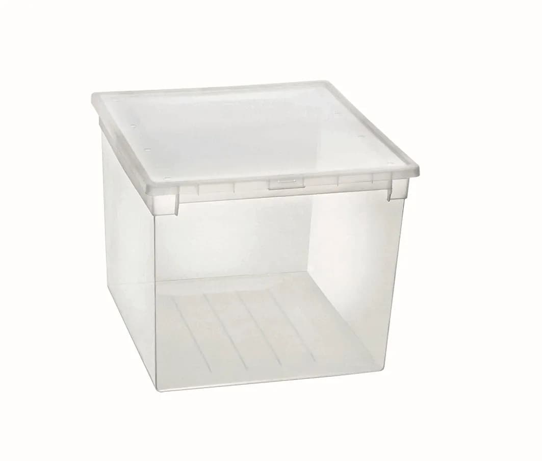 Caja multiusos light box transparente