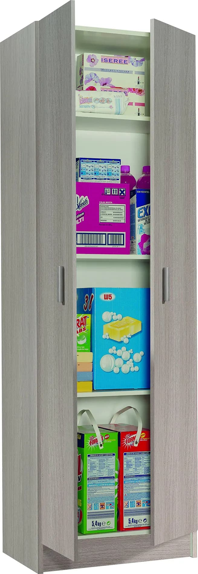 Armario multiuso 2 puertas roble