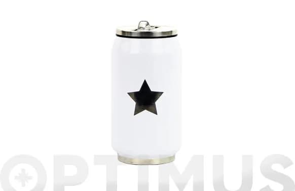 Lata isotermica blanca estrella negra