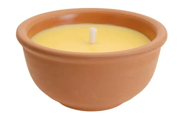 Vela citronela bol terracota
