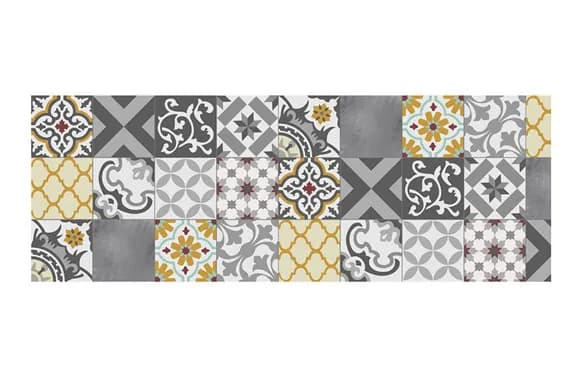 Alfombra vinilica croma patch gris ambar