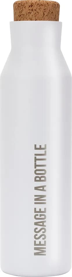 Botella termica inox blanca