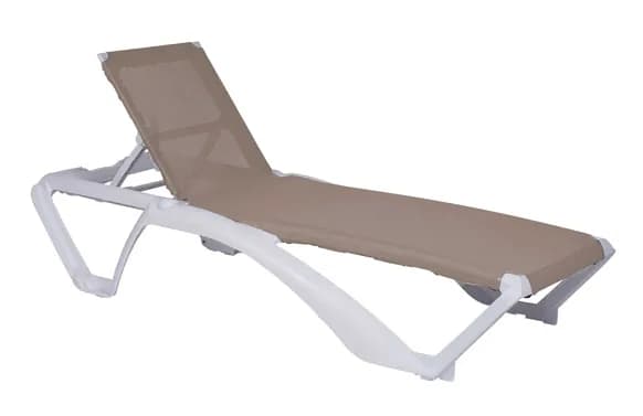Tumbona acqua estructura blanca
