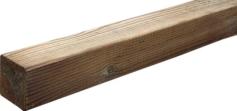 Poste madera cuadrado