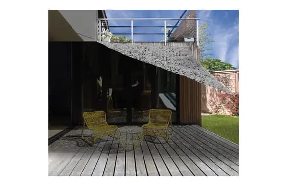 Toldo vela sombreo triangular camuflaje