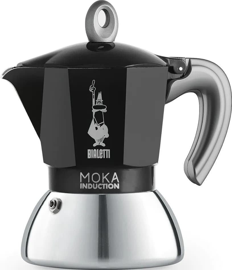 Cafetera moka induction aluminio/inox