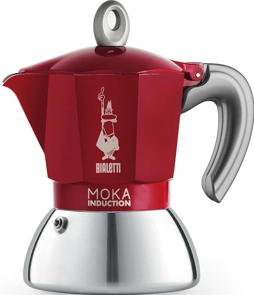 Cafetera moka induction aluminio/inox