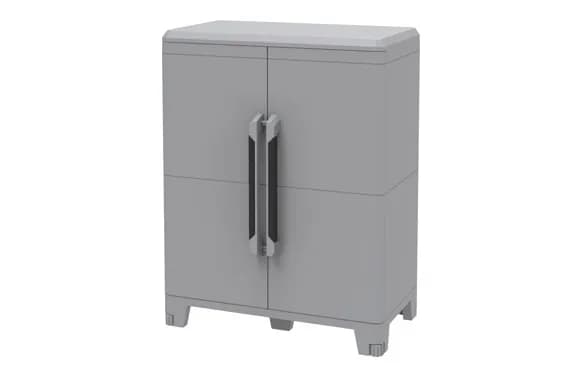 Armario resina modular 1 estante gris