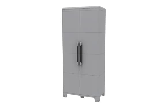 Armario resina modular 3 estantes gris