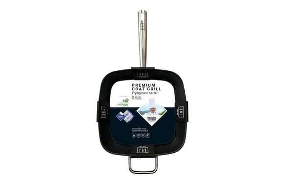 Sartén grill coat acero inducción