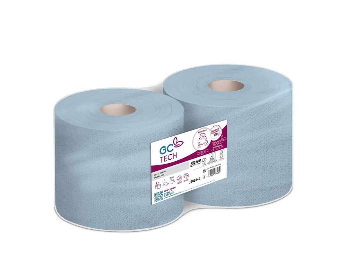 Papel celulosa industrial 285 m (2 rollos)