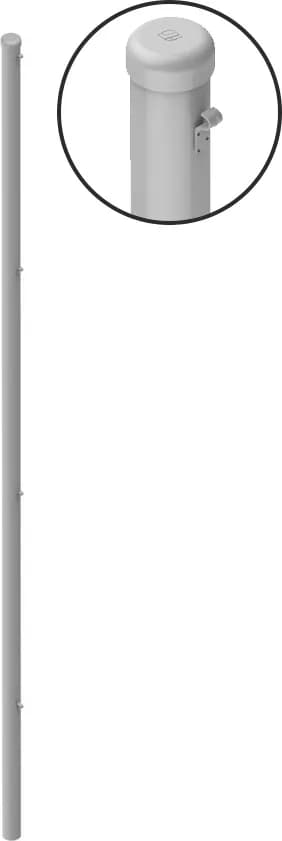 Poste intermedio galvanizado
