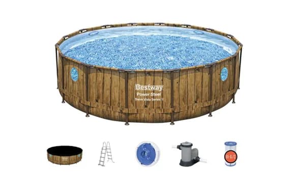 Piscina redonda desmontable power steel swim 23.062 L depuradora de cartucho tipo iii