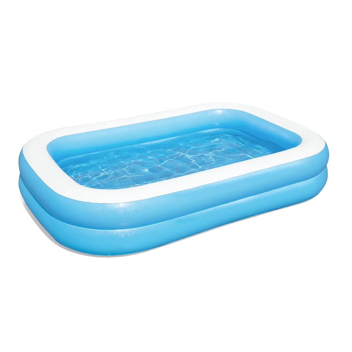 Piscina infantil hinchable rectangular azul