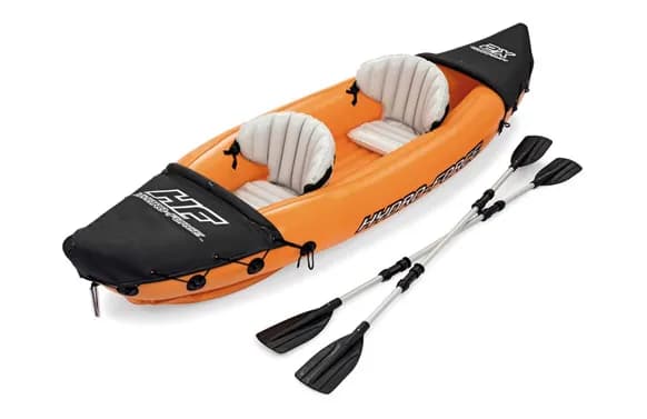 Kayak doble inflable lite-rapid + 2 remos e hinchador