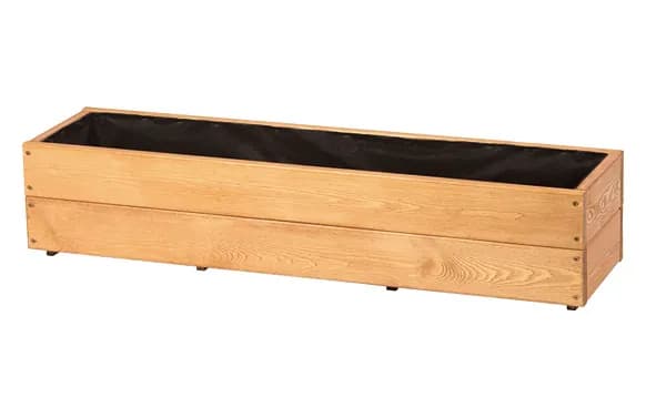 Jardinera de madera rectangular city pintada