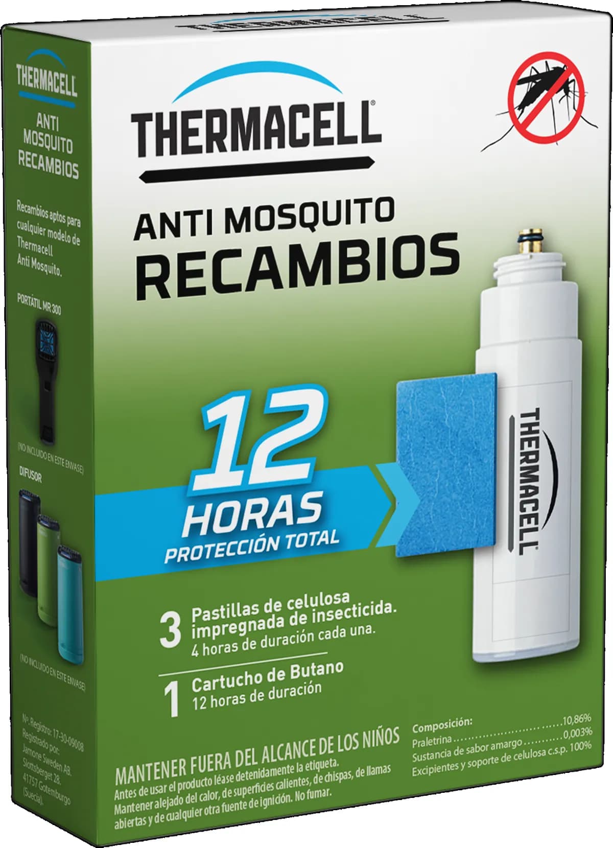Recambio insecticida antimosquito sbm ii