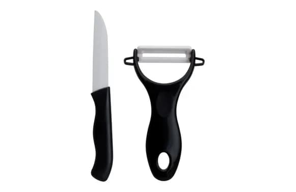 Cuchillo y pelador ceramico set