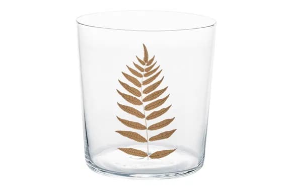 Vaso vidrio decorado