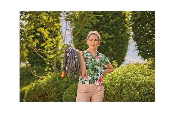 Manguera textil liano con accesorios Ø 13 mm