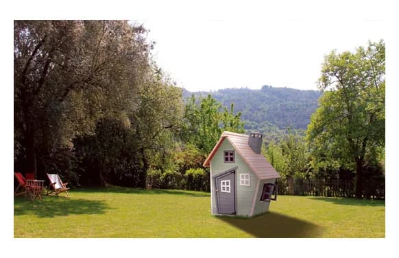 Caseta de madera infantil fantasy verde