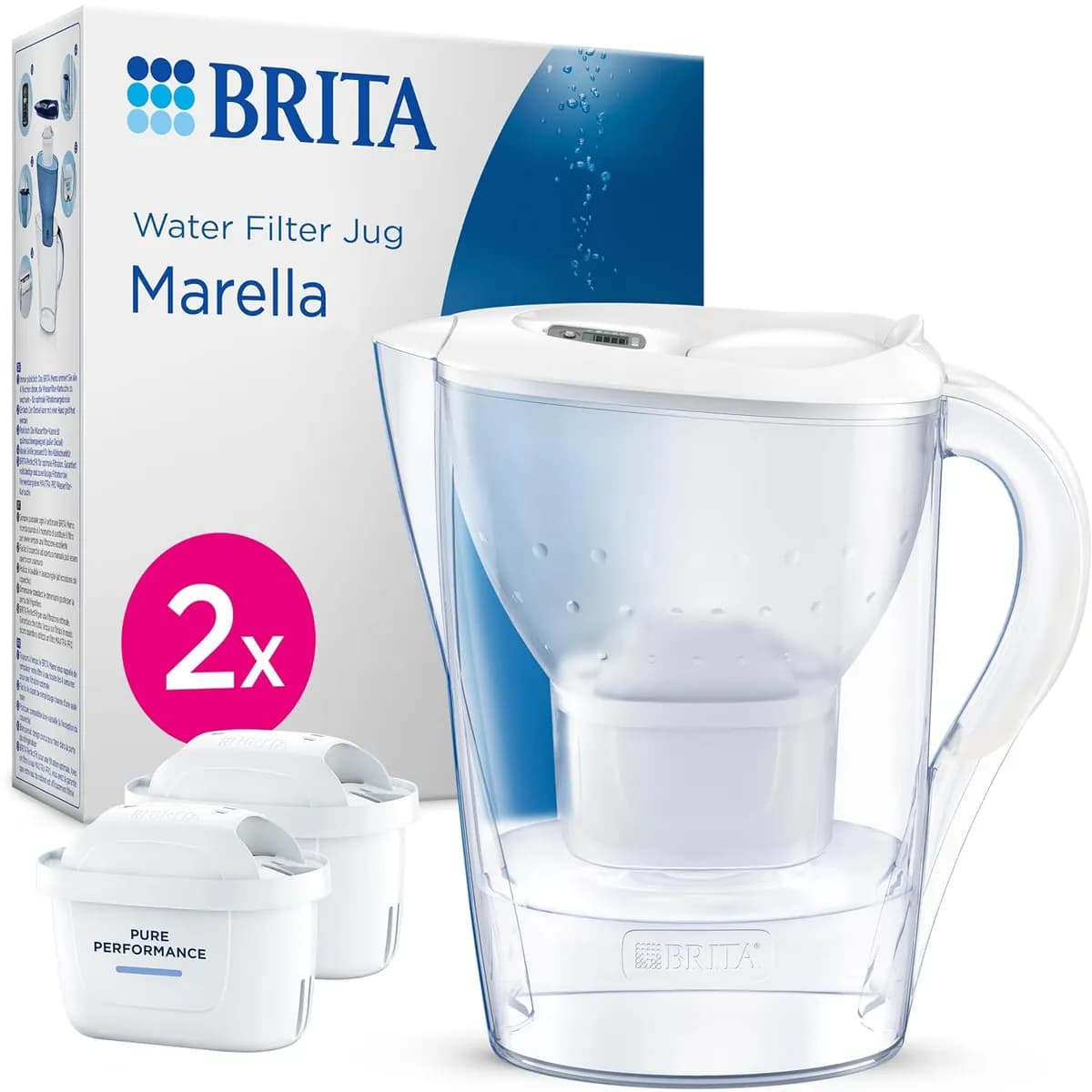 Jarra filtrante marella blanca