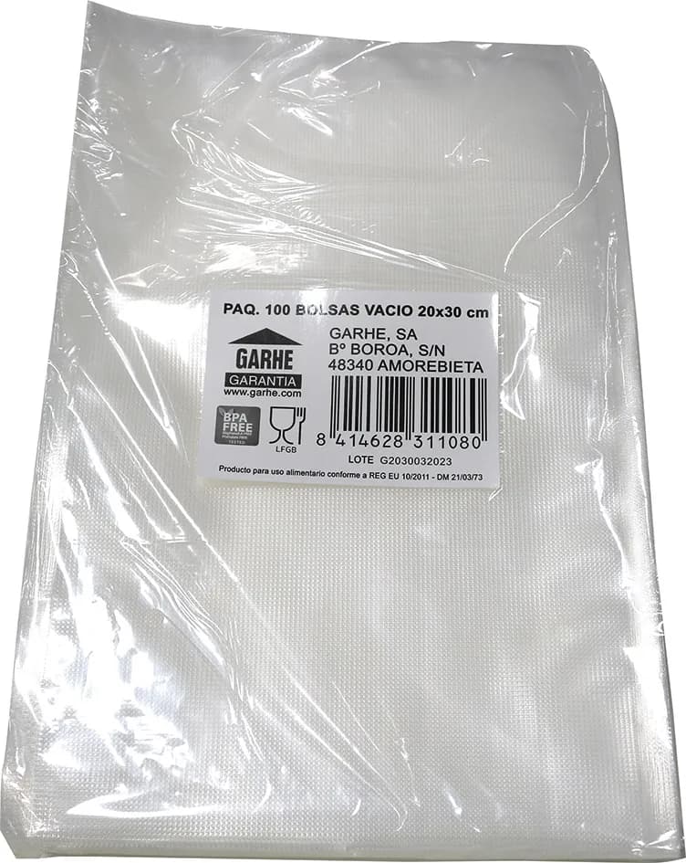 Bolsa envasar vacio (paq 100 uds)