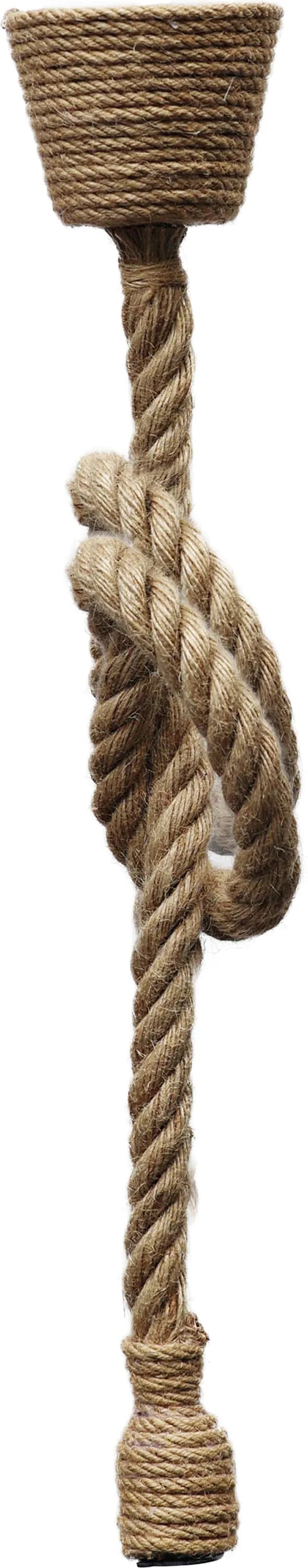 Pendant rustico 1 cuerda e27 ip44 hiedra