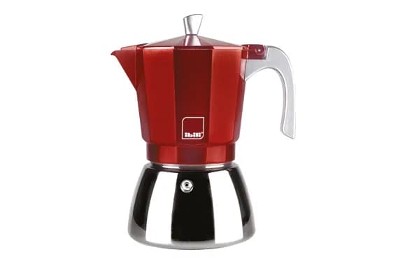 Cafetera acero + aluminio inducción elba