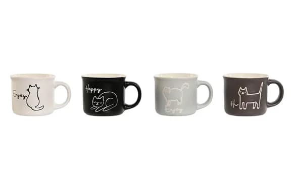 Taza porcelana decorada café surtido