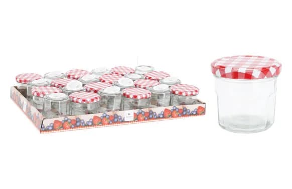 Tarro cristal conserva tapa metal