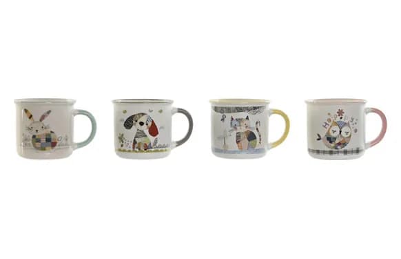 Taza porcelana animales