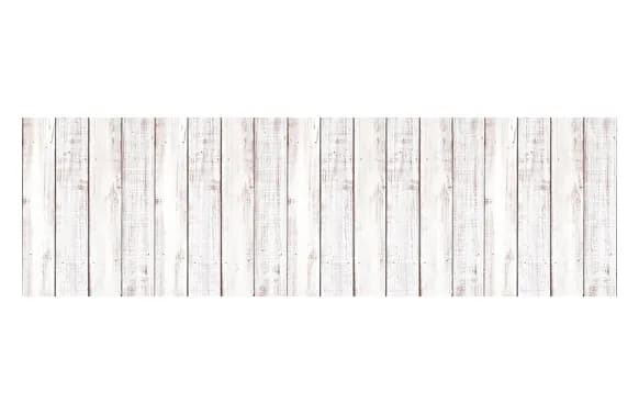 Alfombra vinilica estampada madera blanca