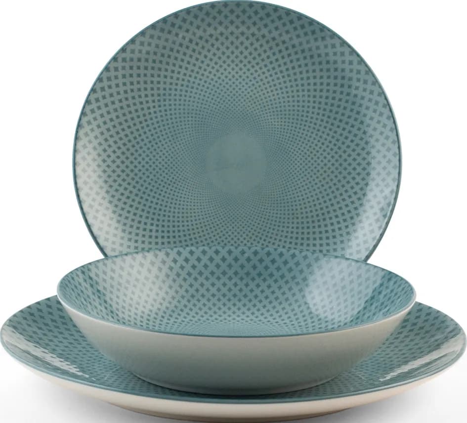 Vajilla 18pzs porcelana coupe aurora