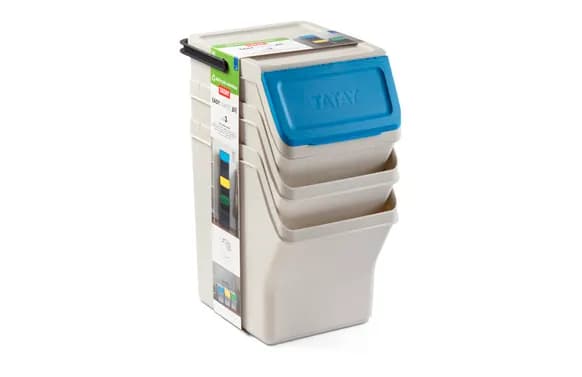 Cubo reciclaje modular 3 unidades