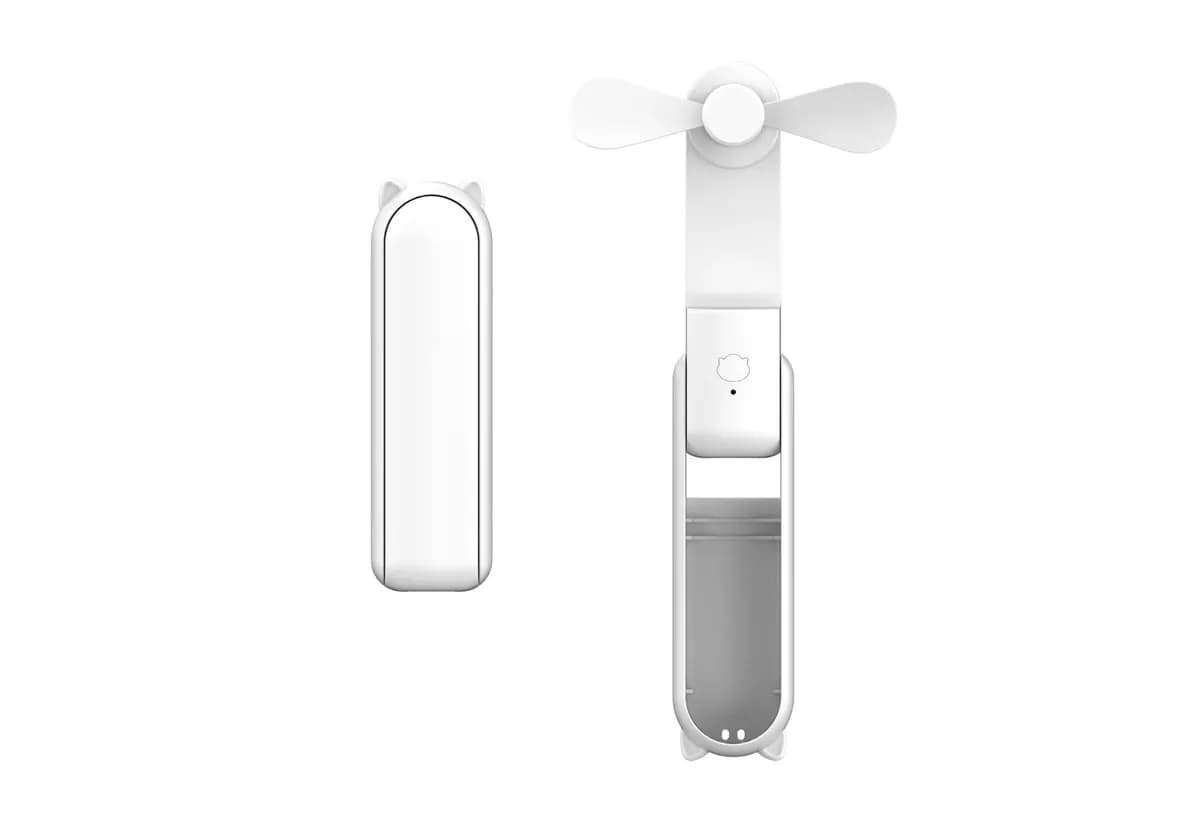 Powerbank con ventilador integrado blanco