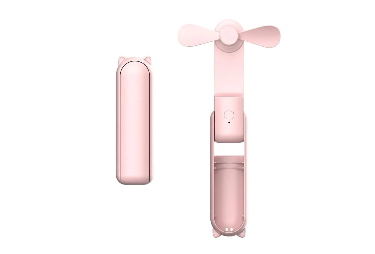 Powerbank con ventilador integrado rosa
