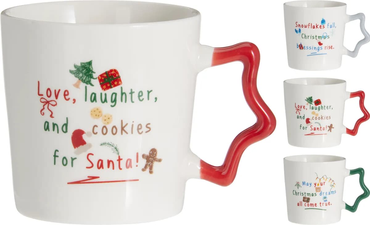 Taza porcelana navidad