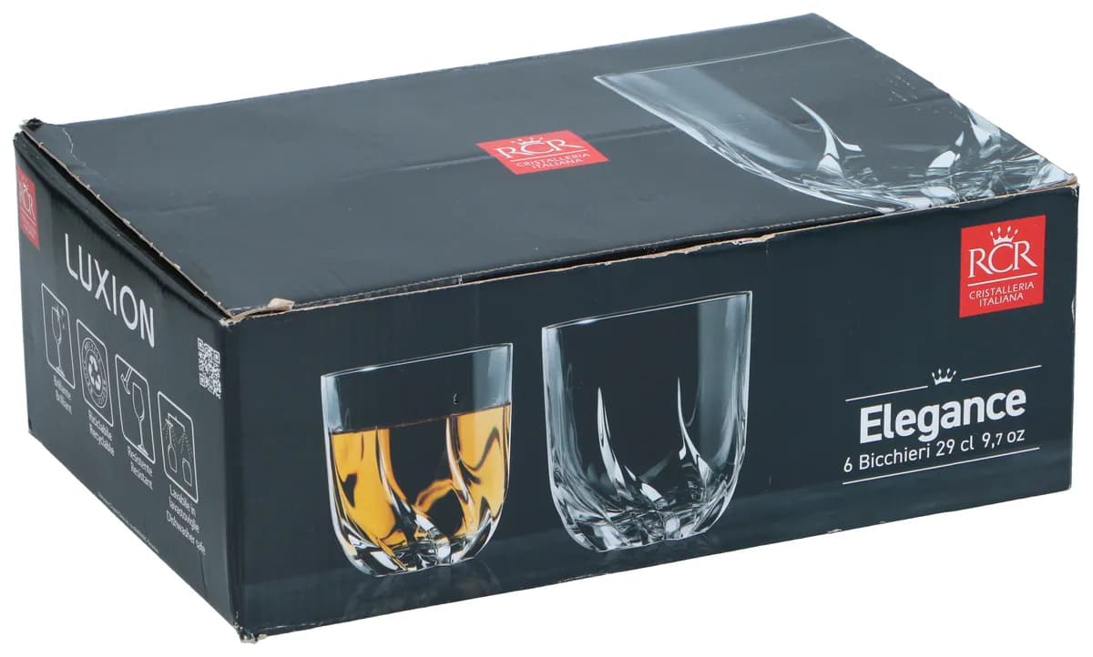 Vaso cristal pack 6 unidades