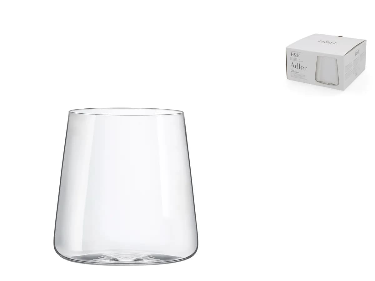 Vaso agua adler pack 4 uds