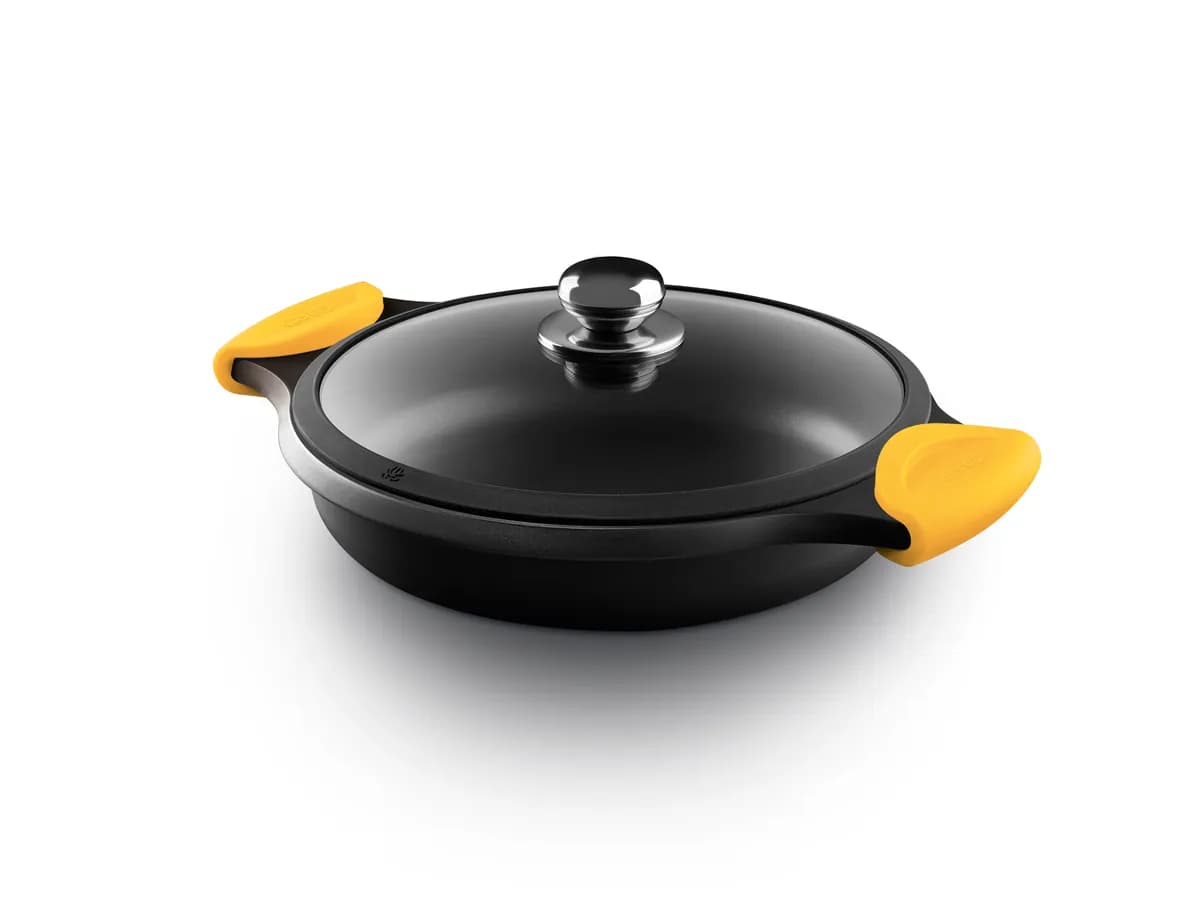 Rustidera baja aluminio fundido con tapa