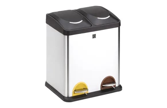 Cubo reciclaje 2 compartimientos