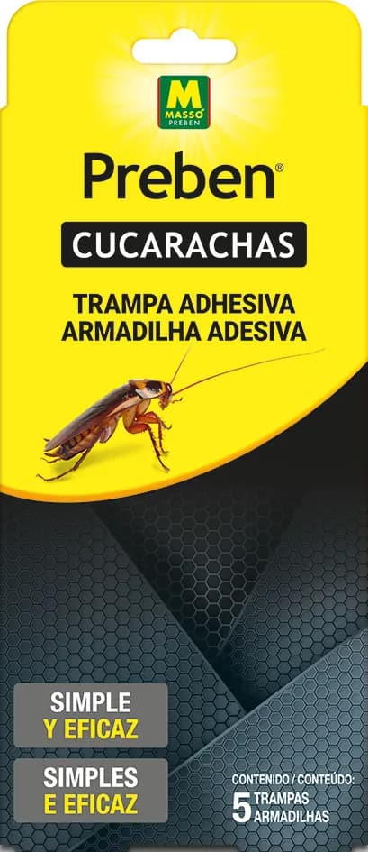 Trampa adhesiva cucarachas