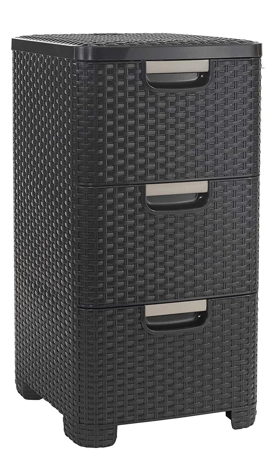 Organizador natural style 3 cajones chocolate