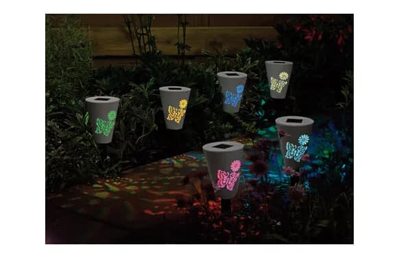 Baliza solar led mariposa