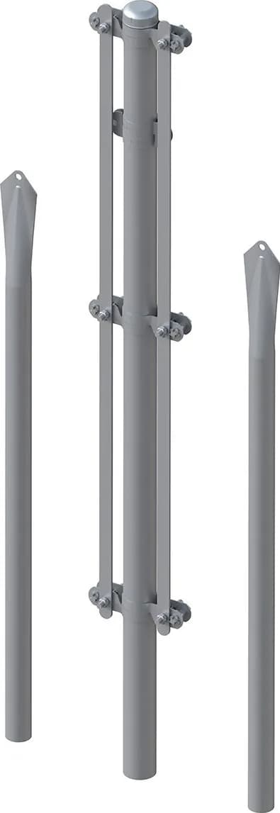 Conjunto poste esquinero galvanizado