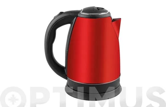 Hervidor de agua inox rojo
