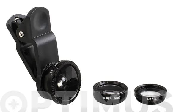 Juego de 3 lentes universales camara smartphone